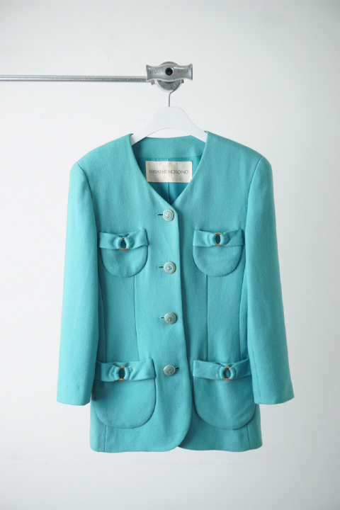 HISASHI HOSONO padded shoulder wool jacket (made in Japan)
